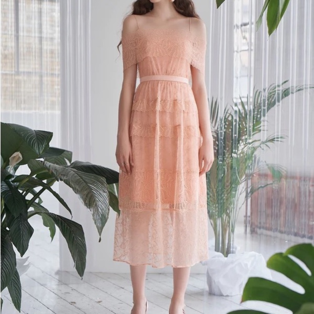 Three floor Girl Talk Midi dress